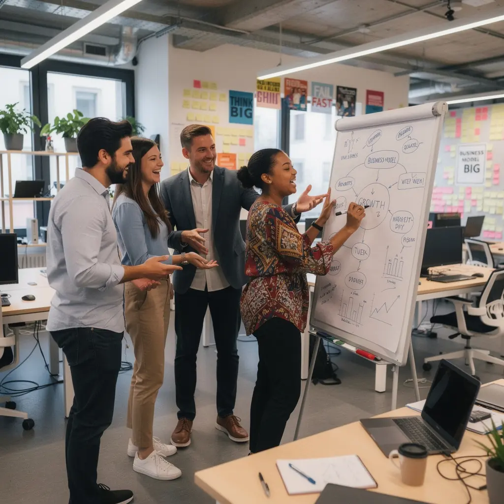 Eine Grafikanzeige mit Diagrammen und Statistiken zur wirtschaftlichen Entwicklung.