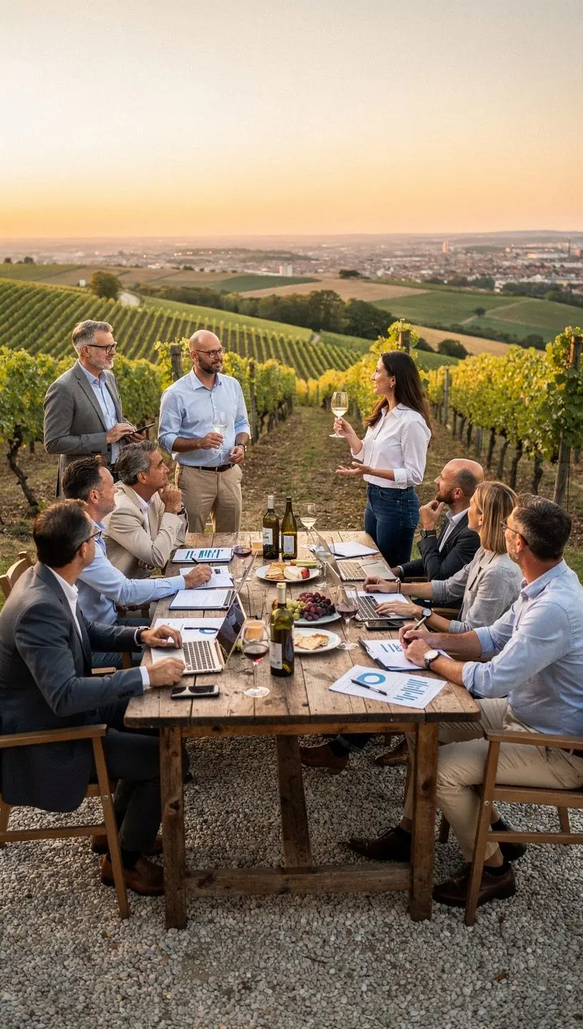 Ein Stapel von Geschäftsbüchern auf einem Schreibtisch, umgeben von Notizen und einem Laptop.