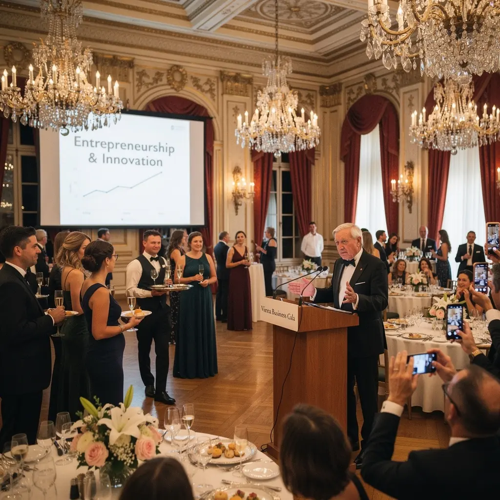 Ein offenes Buch Гјber Unternehmertum, das auf einem Tisch liegt, neben einer Tasse Kaffee und einem Notizblock.