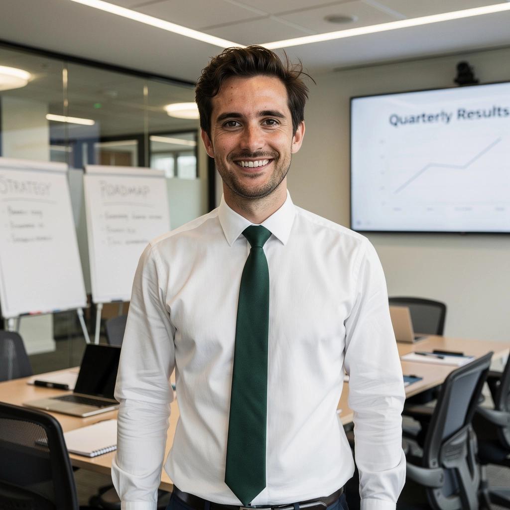 Ein Teilnehmer, der an einem Workshop für persönliche Entwicklung und Managementfähigkeiten teilnimmt.